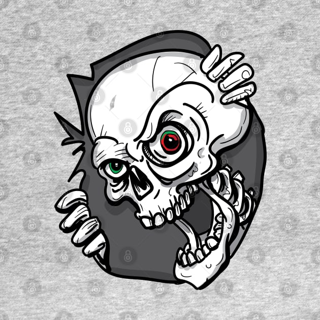 Skateboard Skull Graphic by silentrob668